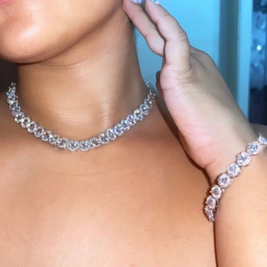 Iced Out 13MM Tennis Chain + Bracelet
