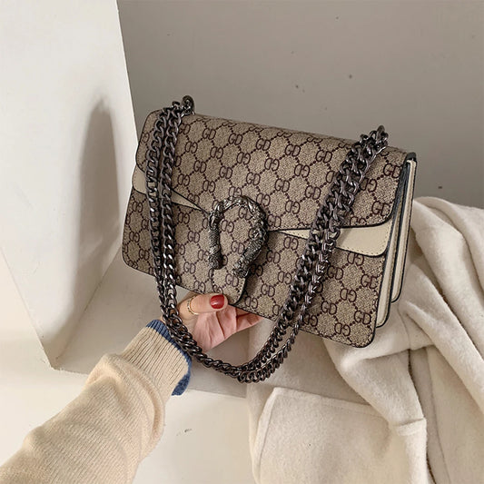 Vintage PU Crossbody Bag