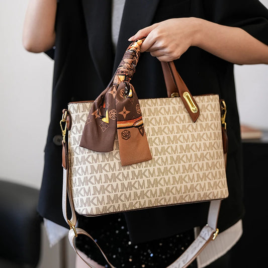 Luxury Brand Women's Handbag With Genuine Leather