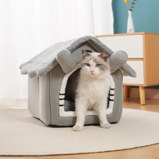 1PC Gray Detachable Cat House