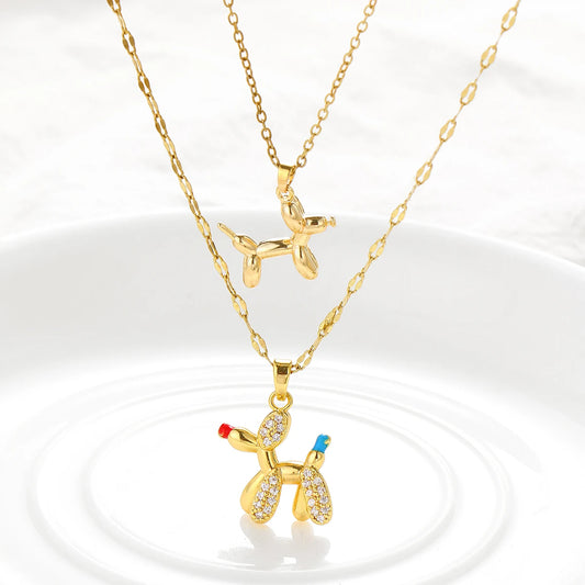 Elegant Cute Puppy Necklace